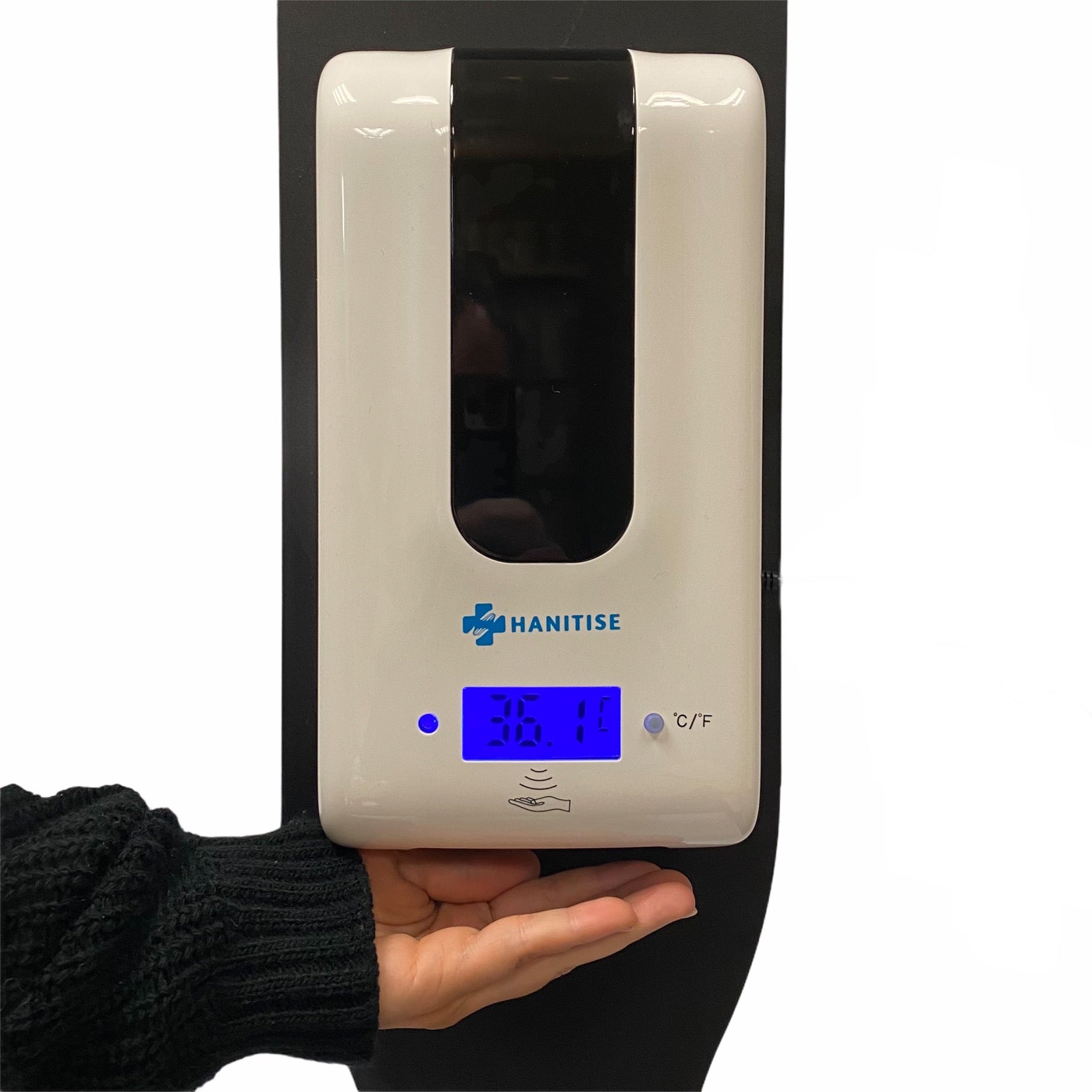 Automatic Sanitiser Dispenser with Stand Temperature Checker